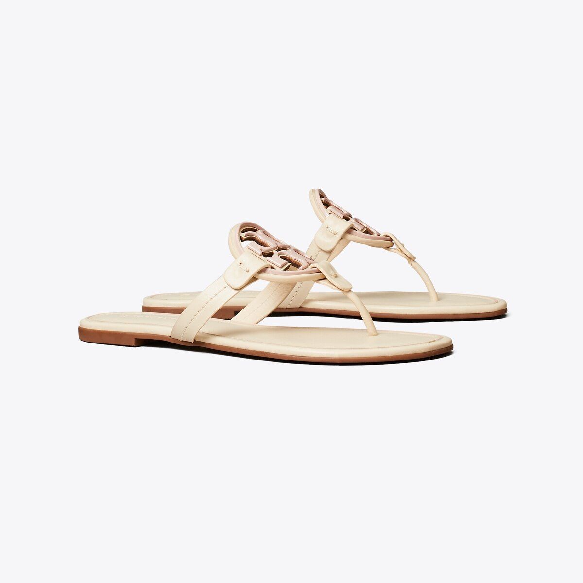 Miller Metal-Logo Sandal, Leather | Tory Burch (US)