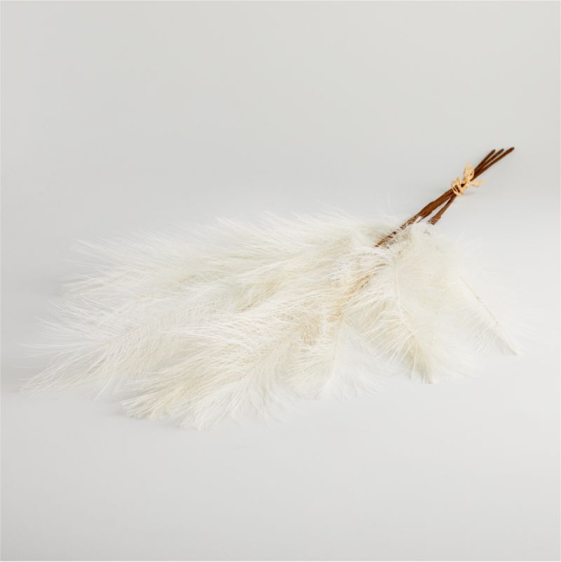 Faux Ivory Pampas Grass Bunch 45" | Crate & Barrel