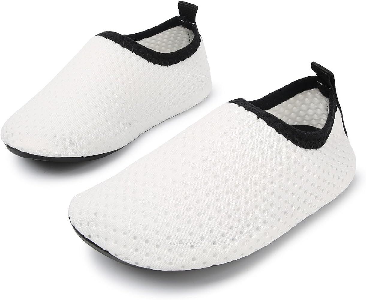 JIASUQI Baby Boys and Girls Barefoot Swim Water Skin Shoes Aqua Socks for Beach Swim Pool | Amazon (US)