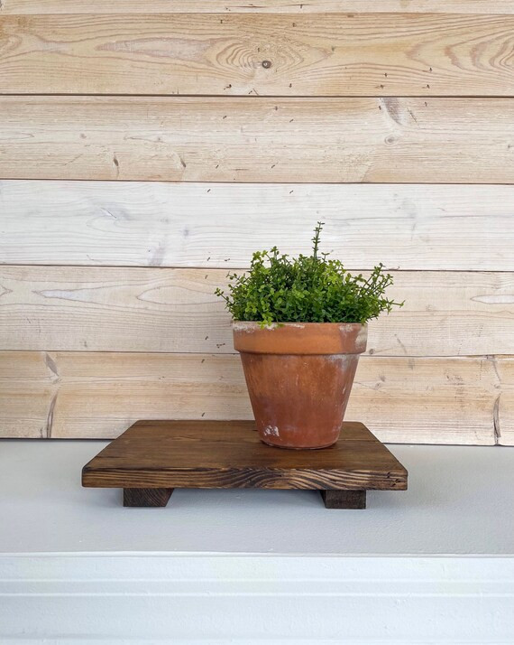 Distressed Wood Riser  Rectangle Farmhouse Stand  Farmhouse | Etsy | Etsy (US)