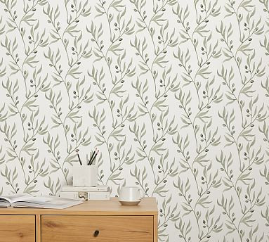 Olive Wallpaper | Pottery Barn (US)