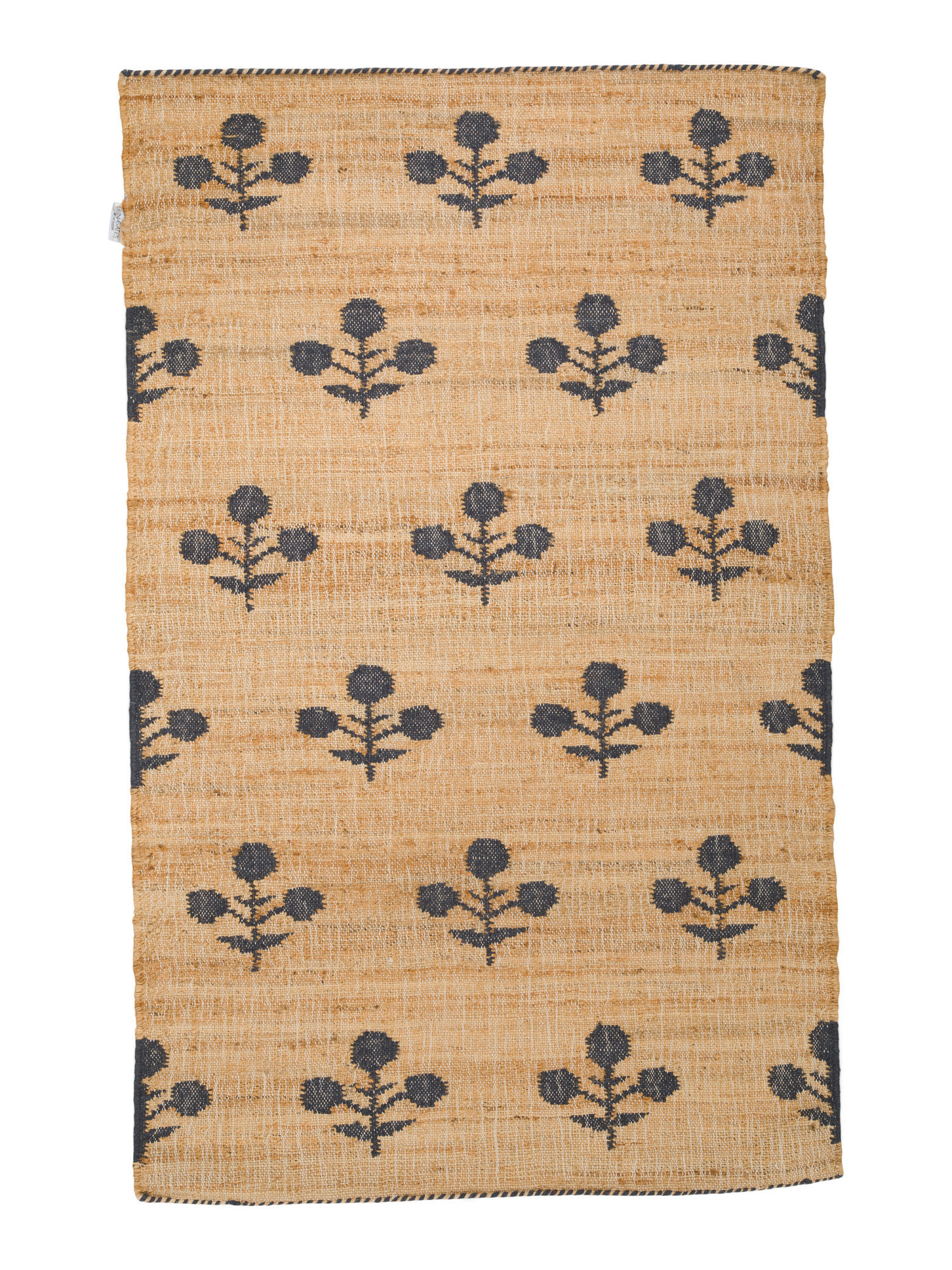 Floral Natural Fiber Area Rug | TJ Maxx