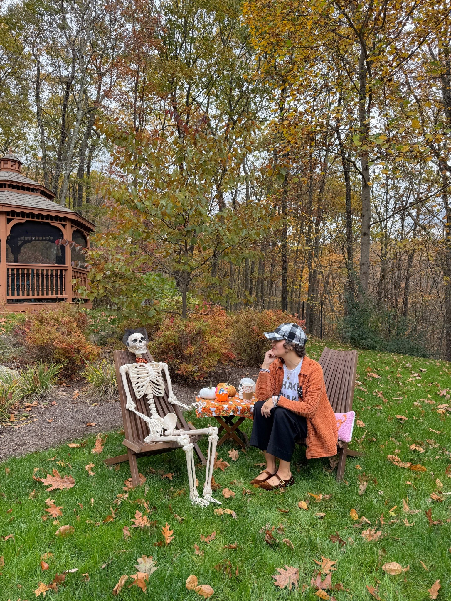 Halloween fun! 💀 cardigan is old free people 

#LTKHalloween