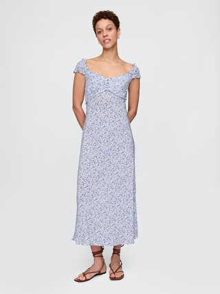 Crepe Sweetheart Maxi Dress | Gap (US)