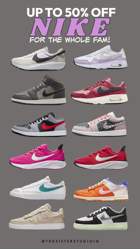 Up to 50% OFF Nike!! So many cute styles for the fam! 


#LTKSaleAlert #LTKShoeCrush #LTKStyleTip