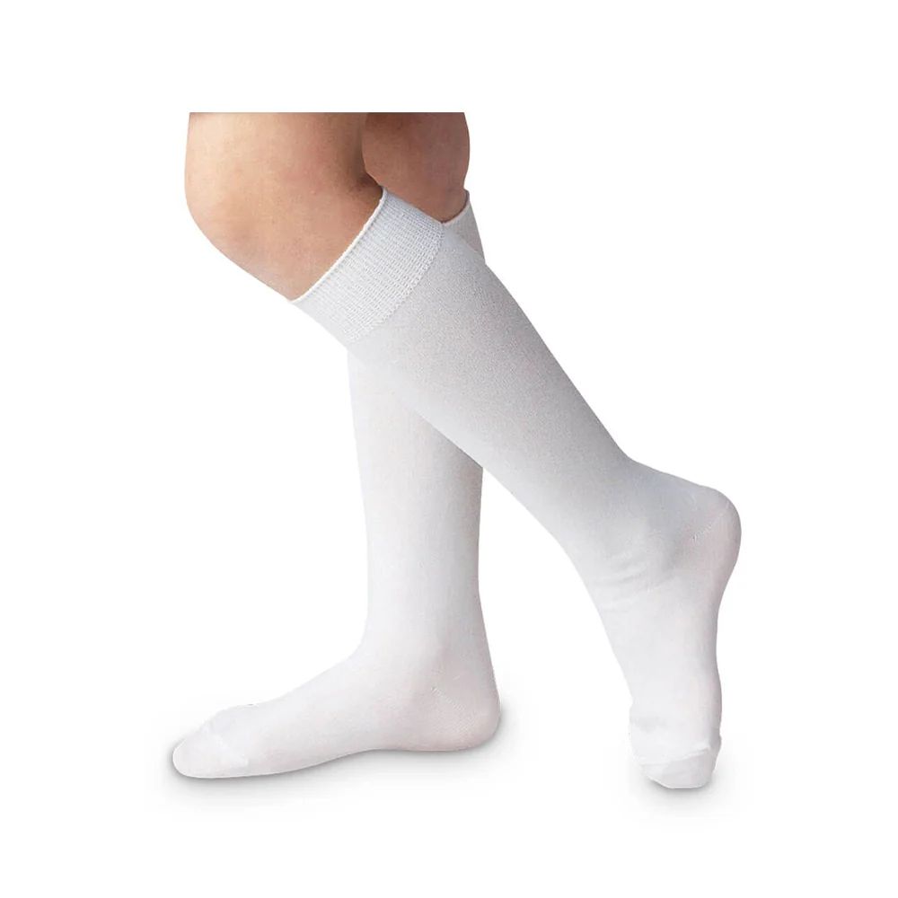 Jefferies High Class Knee Socks - White | The Beaufort Bonnet Company