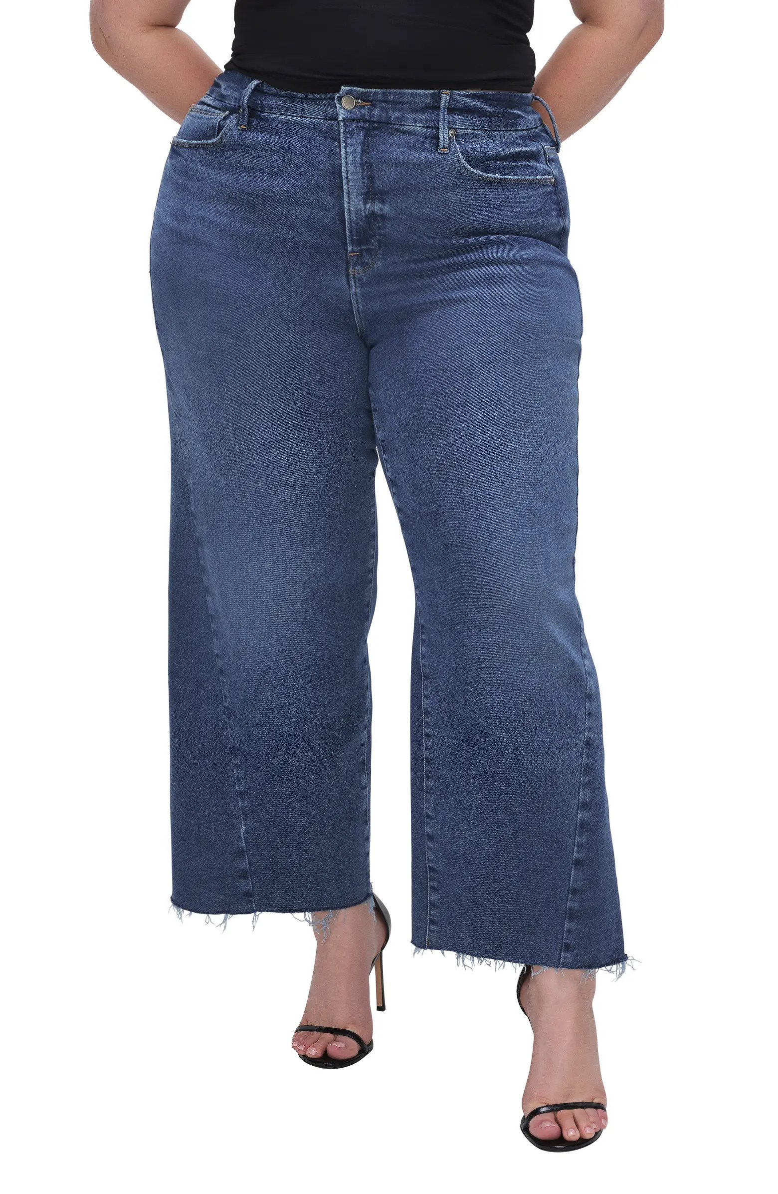 Good Waist High Waist Crop Palazzo Jeans | Nordstrom