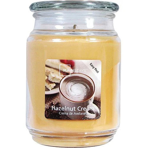 Mainstays Hazelnut Cream Single-Wick Jar Candle, 20 oz. | Walmart (US)