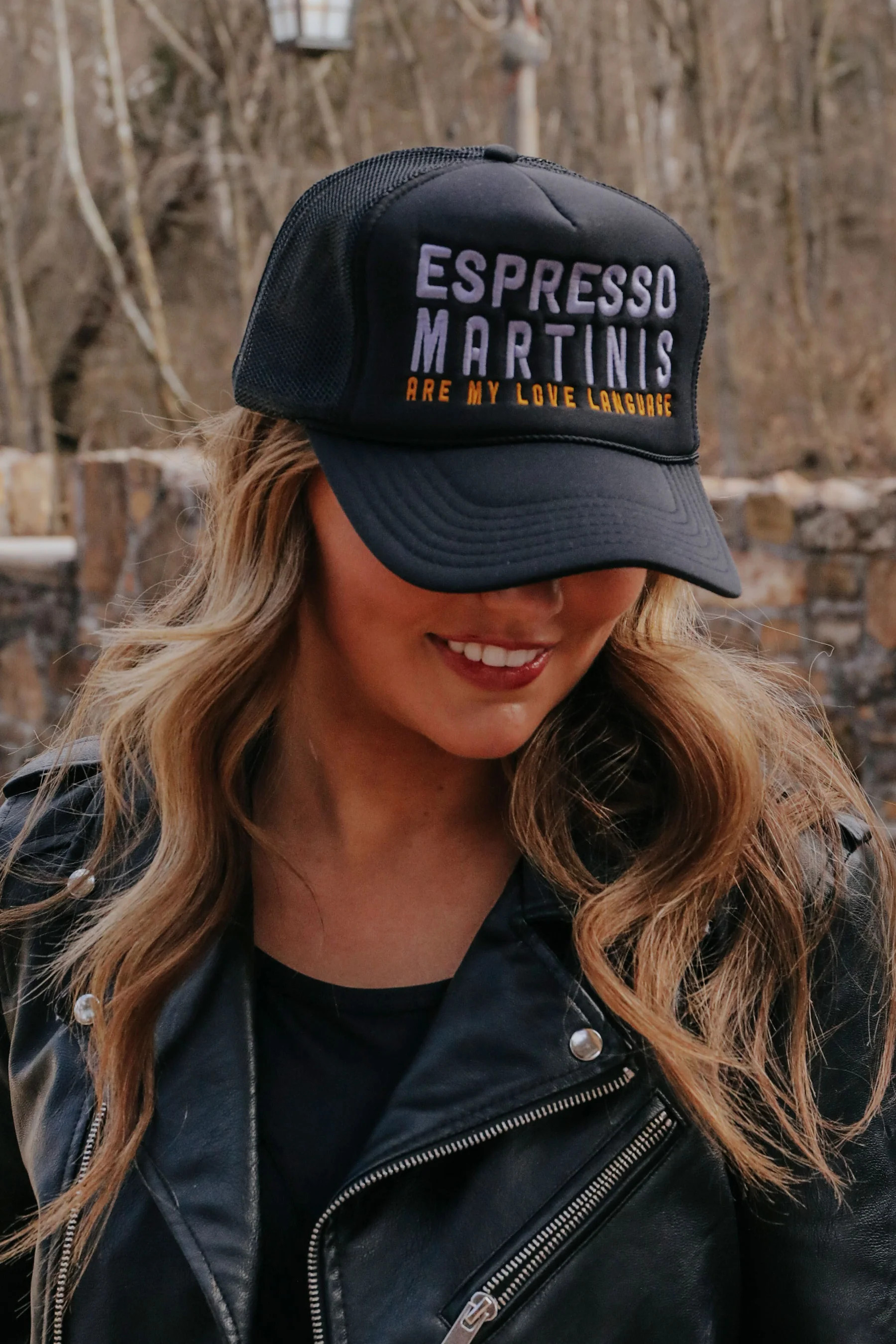 friday + saturday: espresso martinis trucker hat | RIFFRAFF