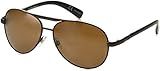 Foster Grant Men's S03982 Polarized Aviator Sunglasses, Bronze/Brown, 60 mm | Amazon (US)