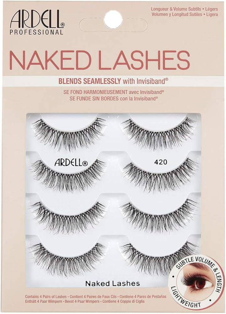 Ardell Strip Lashes Naked Lashes #420, 4 Pairs x 1-Pack | Amazon (US)