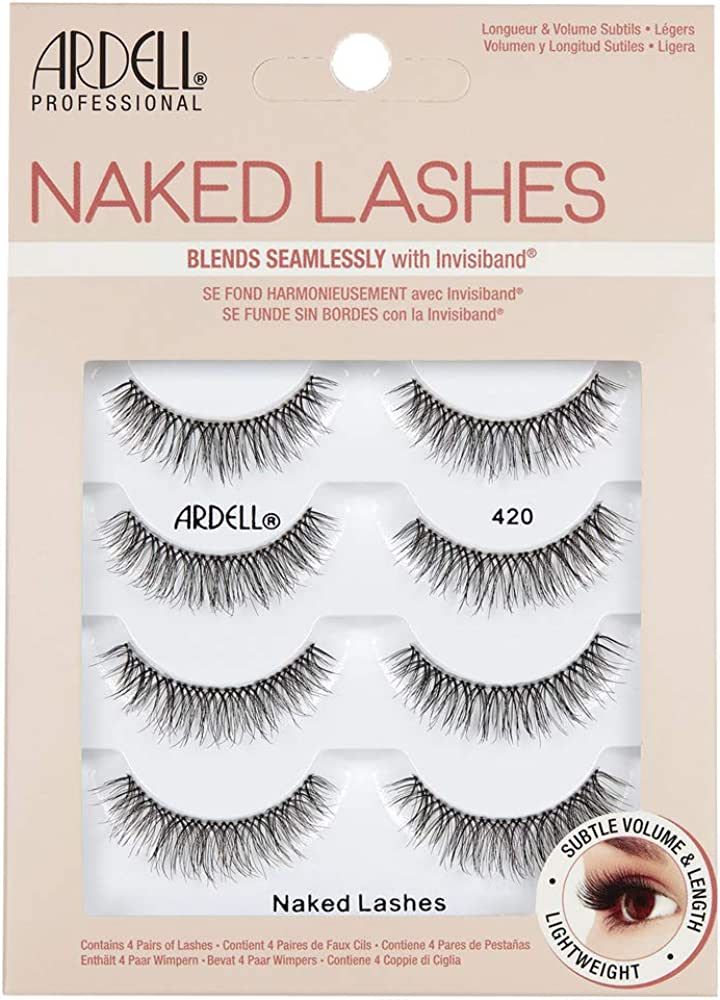 Ardell Strip Lashes Naked Lashes #420, 4 Pairs x 1-Pack | Amazon (US)