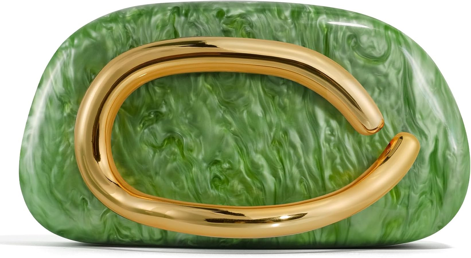 Clutch Purses for Women Formal, PU Leather/Marble Acrylic Evening Bags with Chain, Trendy Metal H... | Amazon (US)