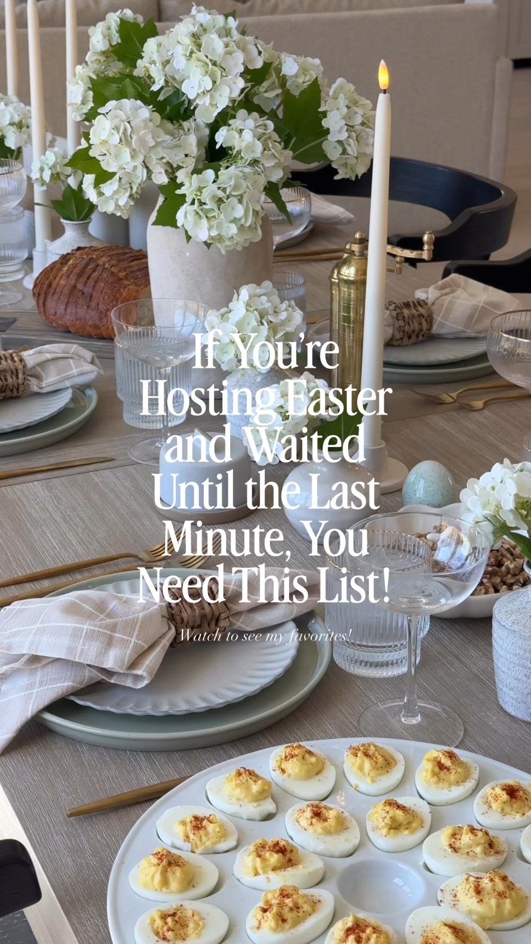 If you’re hosting Easter last minute, this is your sign. Everything I grabbed to pull it together fast but still make it feel cute and put together. Nothing complicated, just easy pieces that make it look like you actually planned ahead!