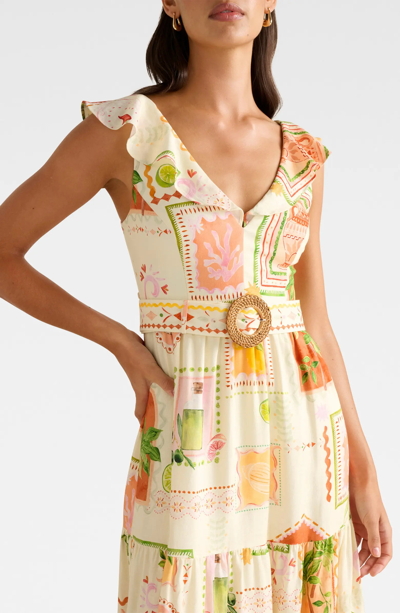 Layne Belted Midi Dress | Nordstrom