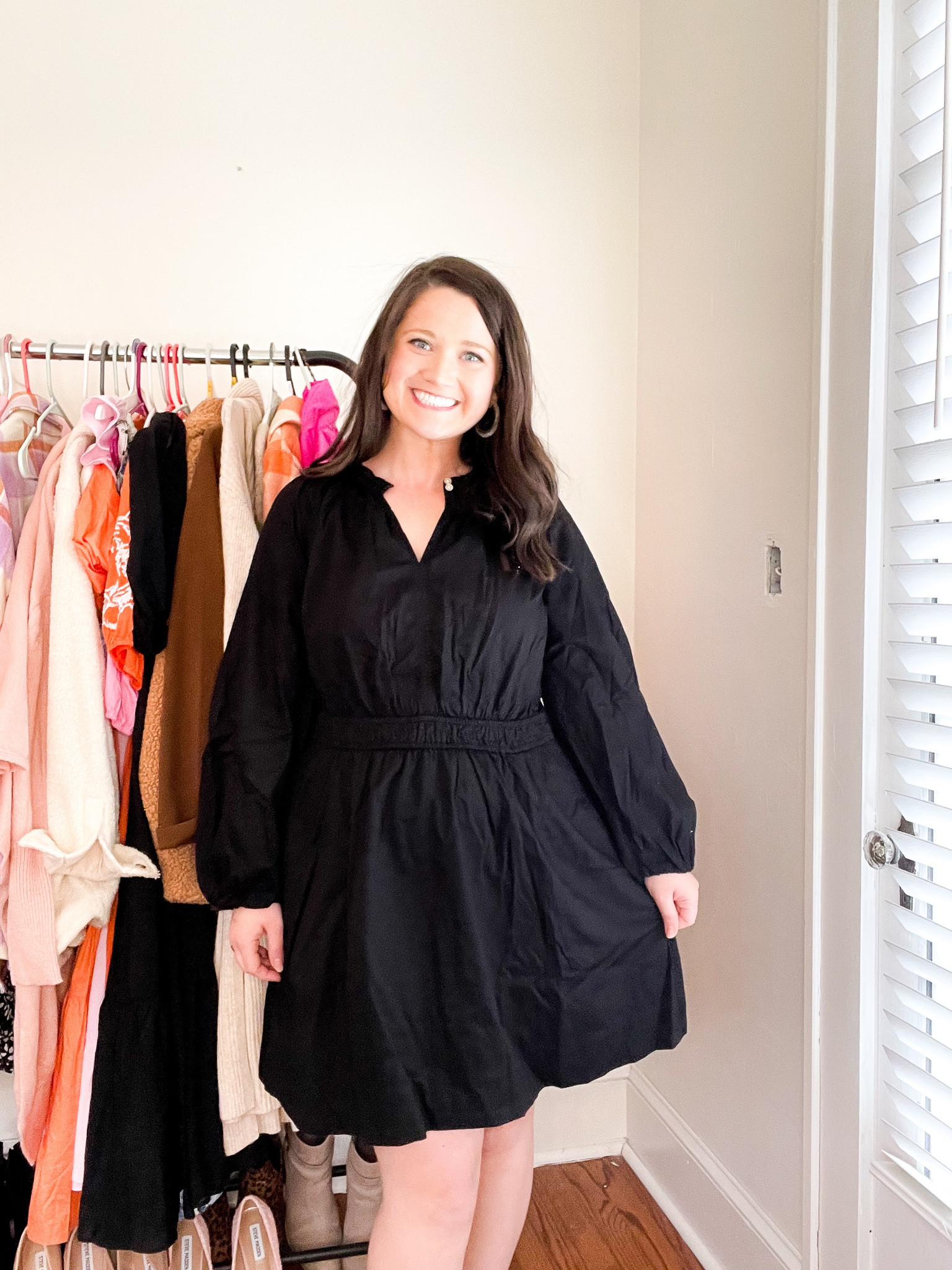 Black dress. Work dress. Work outfit. Business casual. Walmart 