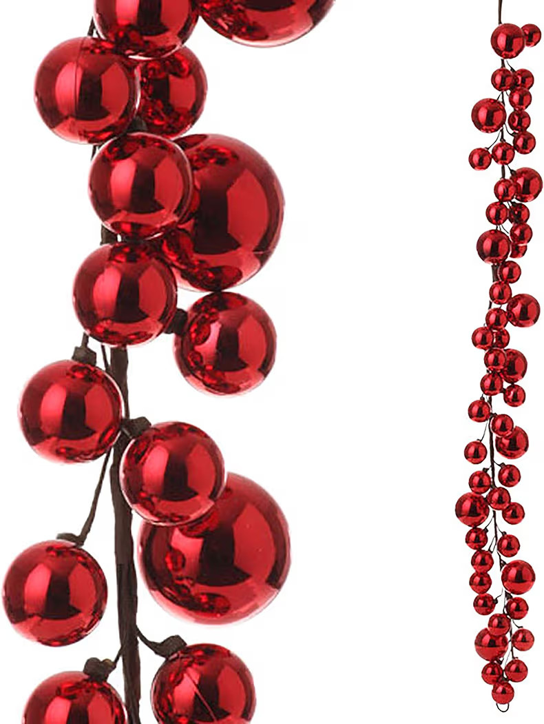 RAZ Imports - 4' Red Plastic Christmas Ball Garland | Amazon (US)