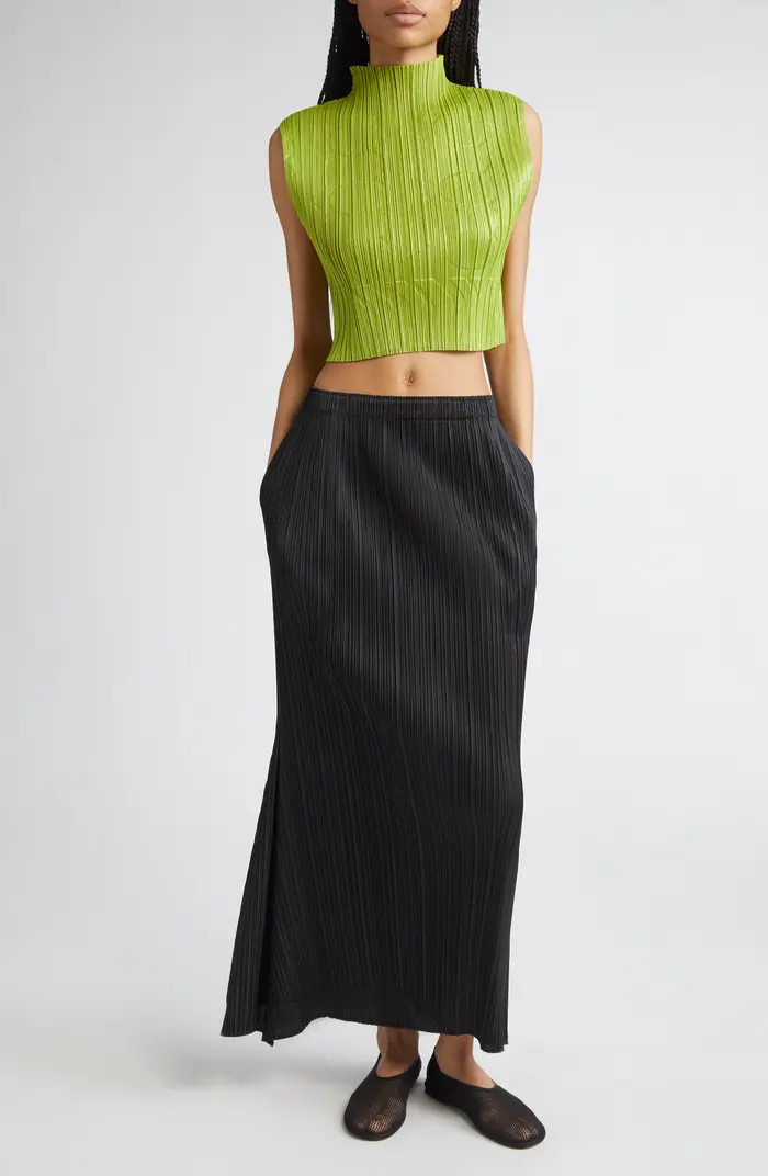 Pleats Please Issey Miyake Tune Pleated Crop Top | Nordstrom | Nordstrom