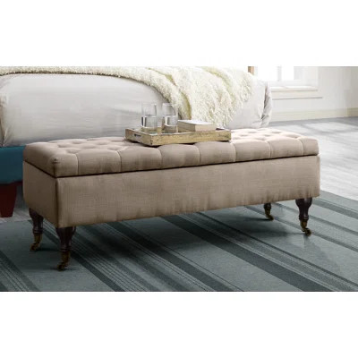Collette Chic Tufted Upholstered Storage Bench | Wayfair North America