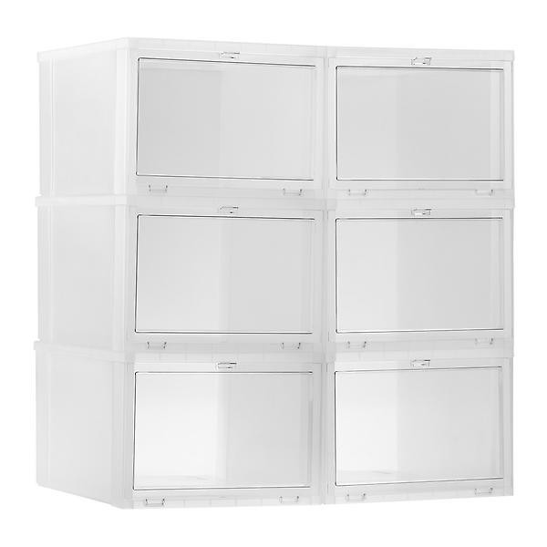 X-Large Drop-Front Shoe Box Case of 6 | The Container Store