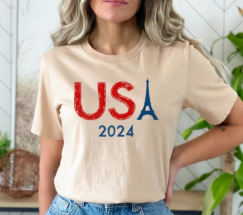 USA Eiffel Tower Shirt, Paris Games Shirt, Summer 2024 Shirt, Team USA Shirt, France Paris Shirt,... | Etsy (US)