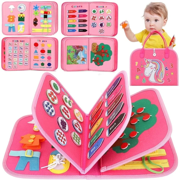 Flybay Toddler Toys, Montessori Toys for 1 2 3 4 Year Old, Busy Board, Preschool Learning Sensory... | Walmart (US)