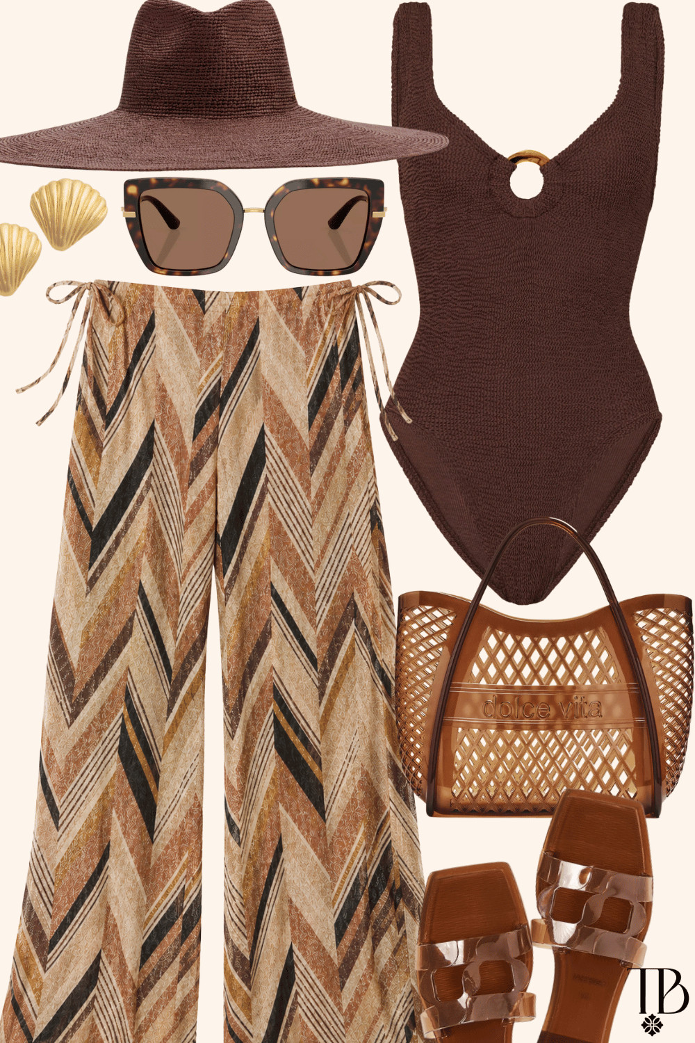 Bronzed bliss 🤎☀️ Giving coastal chic with a side of espresso martini energy 🍸✨ #LTKsummer #ResortStyle #BeachOutfit #VacationStyle #NeutralStyle 

 