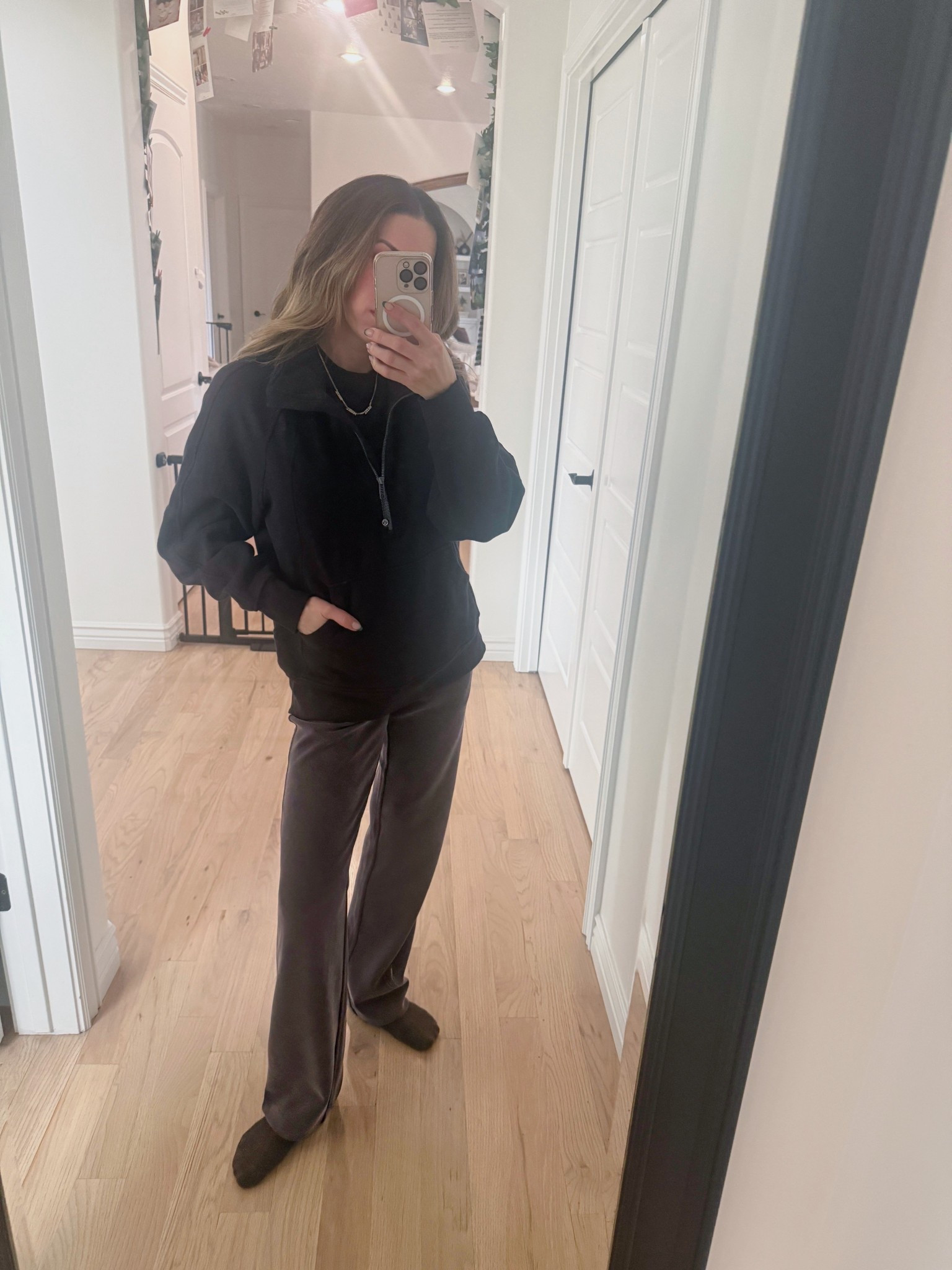 Daily uniform 🤎

Lounge pants 
Quarter zip
Shirt

#LTKootd #LTKmomlife #LTKTravel