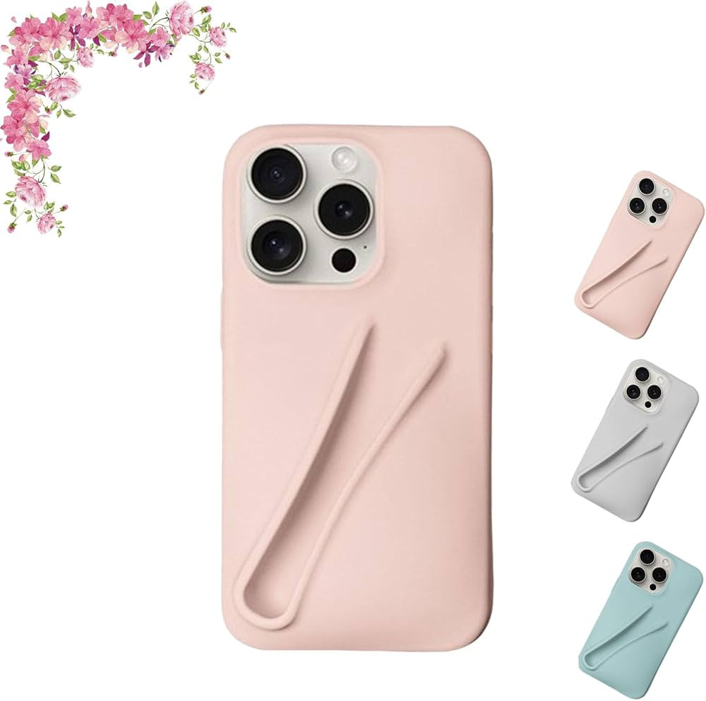 Lip Gloss Phone Case, Lip Gloss Holder Phone Case, Liquid Silicone Camera Protection Phone Case f... | Amazon (US)