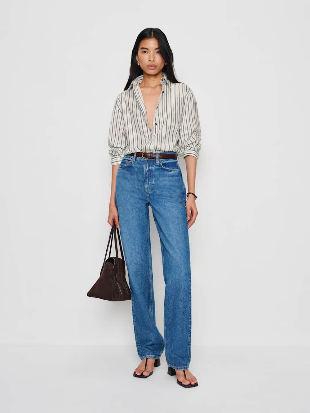 Andy Oversized Shirt | Reformation (Global)