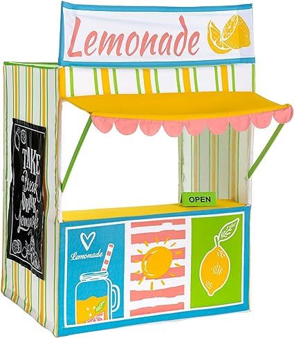 ROLE PLAY Kids’ Deluxe Lemonade Stand Playhouse, Play Set, Indoor & Outdoor Play Tent, Pretend ... | Amazon (US)