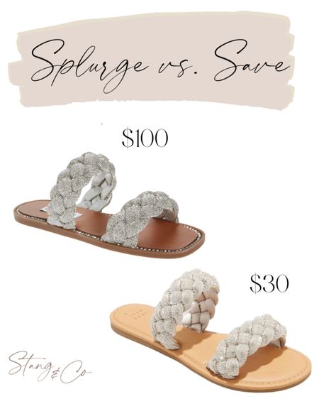 Steve Madden bling sandals $100
Target lookalike pair $30

#LTKunder50 #LTKstyletip #LTKshoecrush