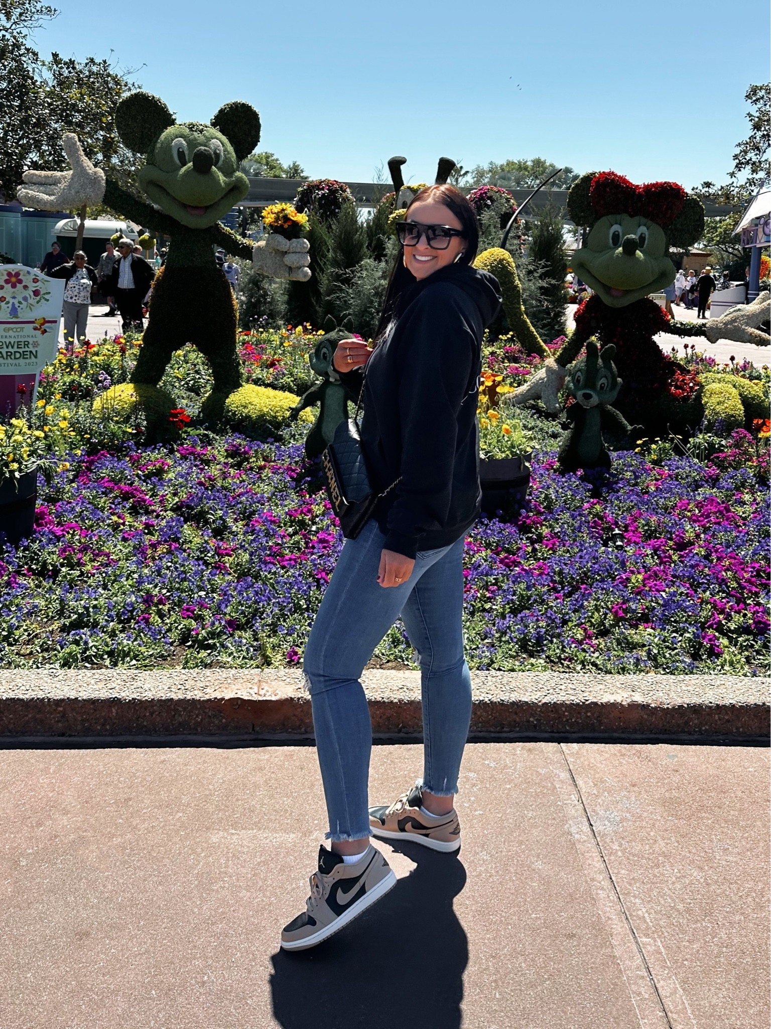 Hoodie from amazon wearing size medium. Jeans from express wearing size 4 but should have done a 6. Nike Jordan’s run true to size and come in other colors