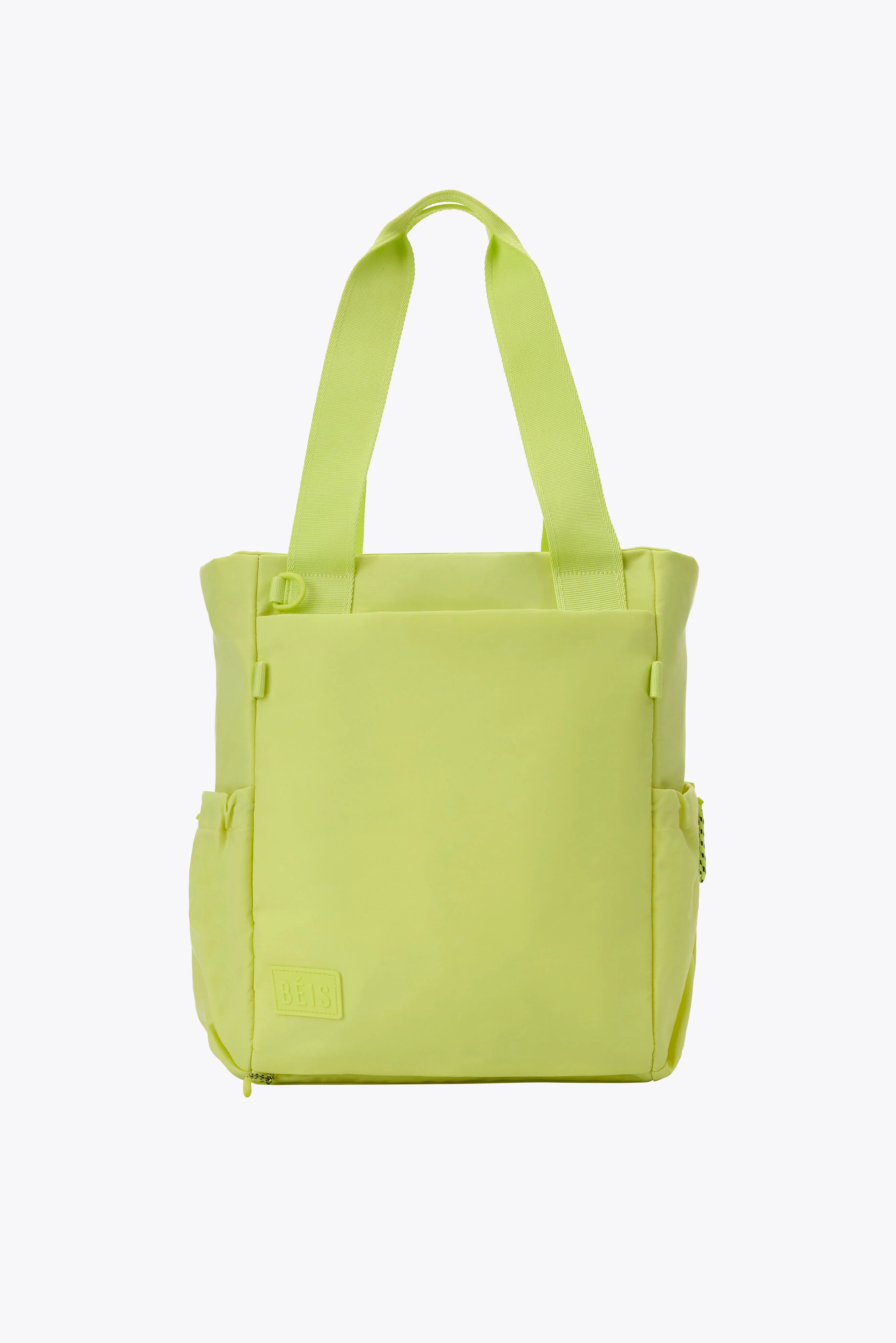BÉIS ‘The Sport Tote’ in Limone - Neon Gym Tote Bag & Sports Tote | BEIS
