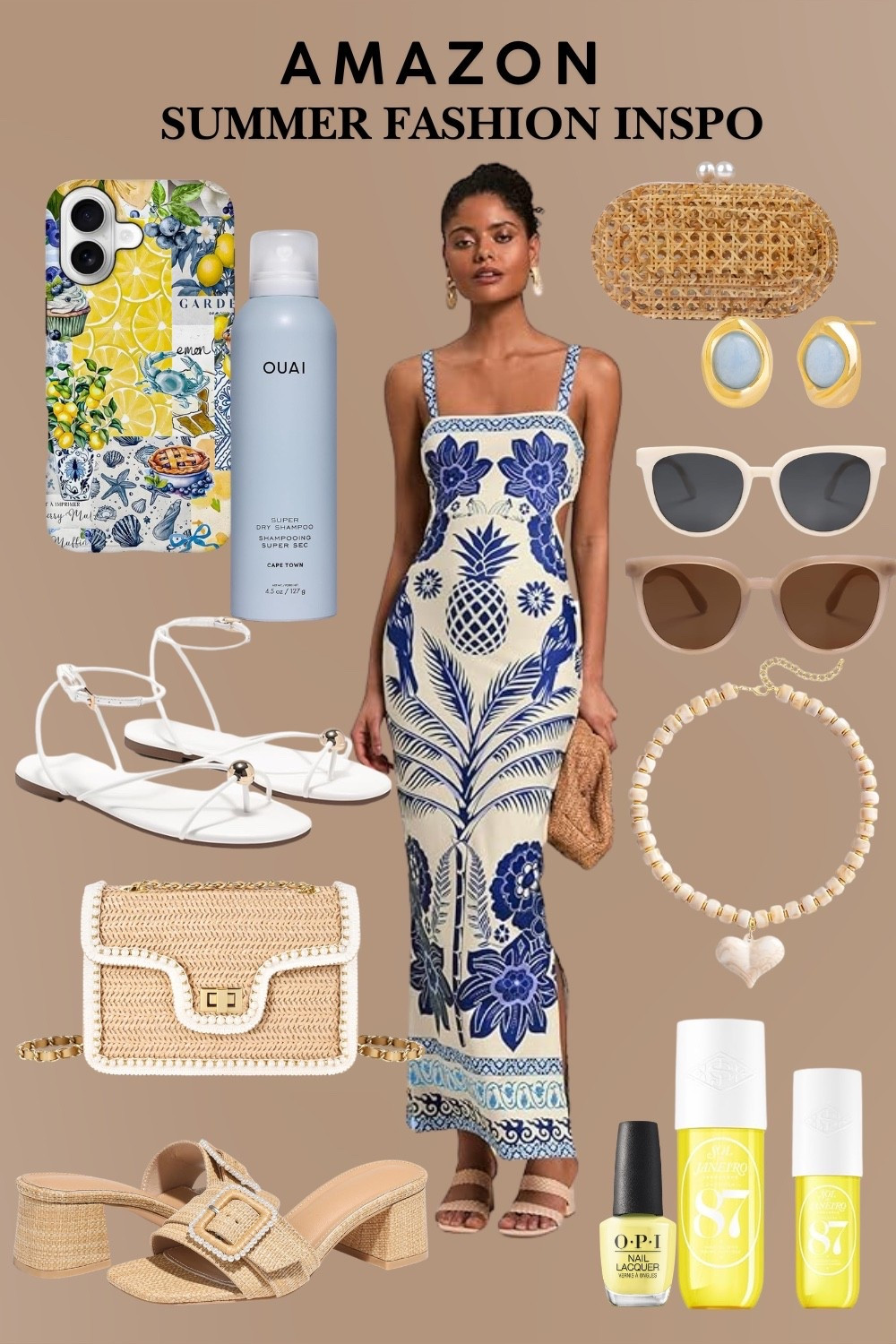 Summer Fashion Inspo and it’s all from AMAZON!! 

Start with a gorgeous base piece, then Mix & Match accessories for THE PERFECT summer outfit! 
☀️🌻💙




#amazon fashion inspo
#amazon finds 
#amazon outfit 
#amazon style 
#affordable fashion
#amazon accessories
#amazon sunglasses
#amazon handbag
#amazon jewelry 
#the look for less
#designer look alike 
#designer look for less 
#straw handbag
#crossbody purse 
#raffia clutch 
#small flap handbag
#studded earrings 
#gold jewelry 
#flat sandals
#heeled sandals  
#raffia heels
#raffia sandals 
#nude heels
#block heels  
#white strappy sandals 
#opi nail polish
#yellow nail polish 
#ouai hair and body mist 
#beaded jewelry 
#choker necklace 
#gold jewelry 
#printed maxi dress 
#cut out maxi 
#sojos sunglasses
#oversized sunglasses 
#trending sunglasses 
#white sunglasses 
#summer fragrance
#sol de Janeiro 
#ouai dry shampoo 
#natural deodorant 
#date night style
#date night outfit
#european vacation 
#greek vacation outfit 
#vacation outfit
#vacation style
#vacation fashion 
#brunch outfit
#wine tasting outfit
#girls day outfit
#happy hour outfit 
#destination wedding guest outfit 
#bridal lunch 
#baby shower outfit 
#fashion collage
#fashion layout
#outfit layout 
#outfit collage 
#trending Amazon fashion 
#how to look hot over 40
#head to toe Amazon 
#all amazon fashion 
#summer fashion
#summer outfit
#summer style 
#ootd

#LTKSeasonal #LTKOver40 #LTKootd
