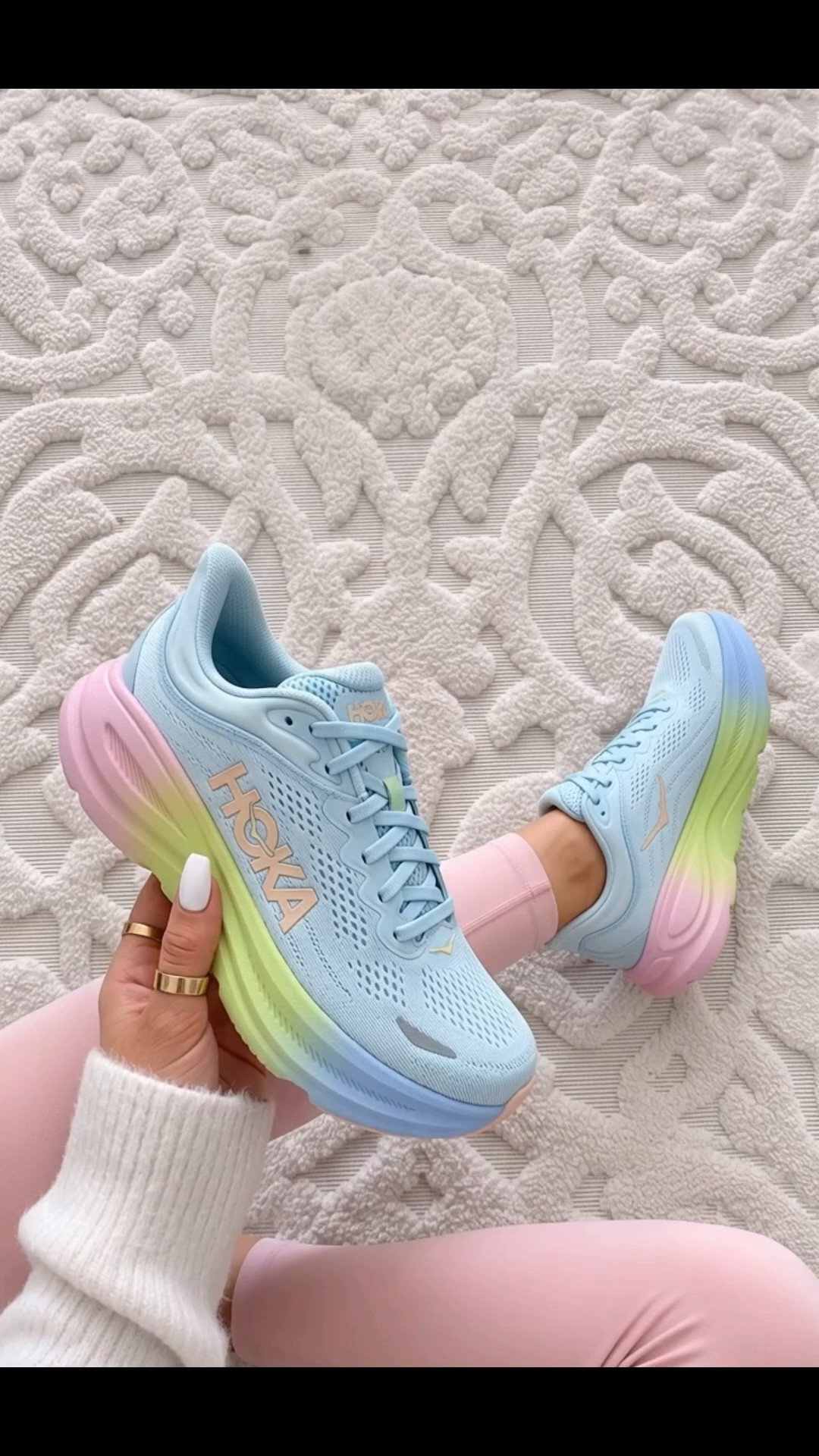 Hoka sneaker 20% off. Runs true to size
