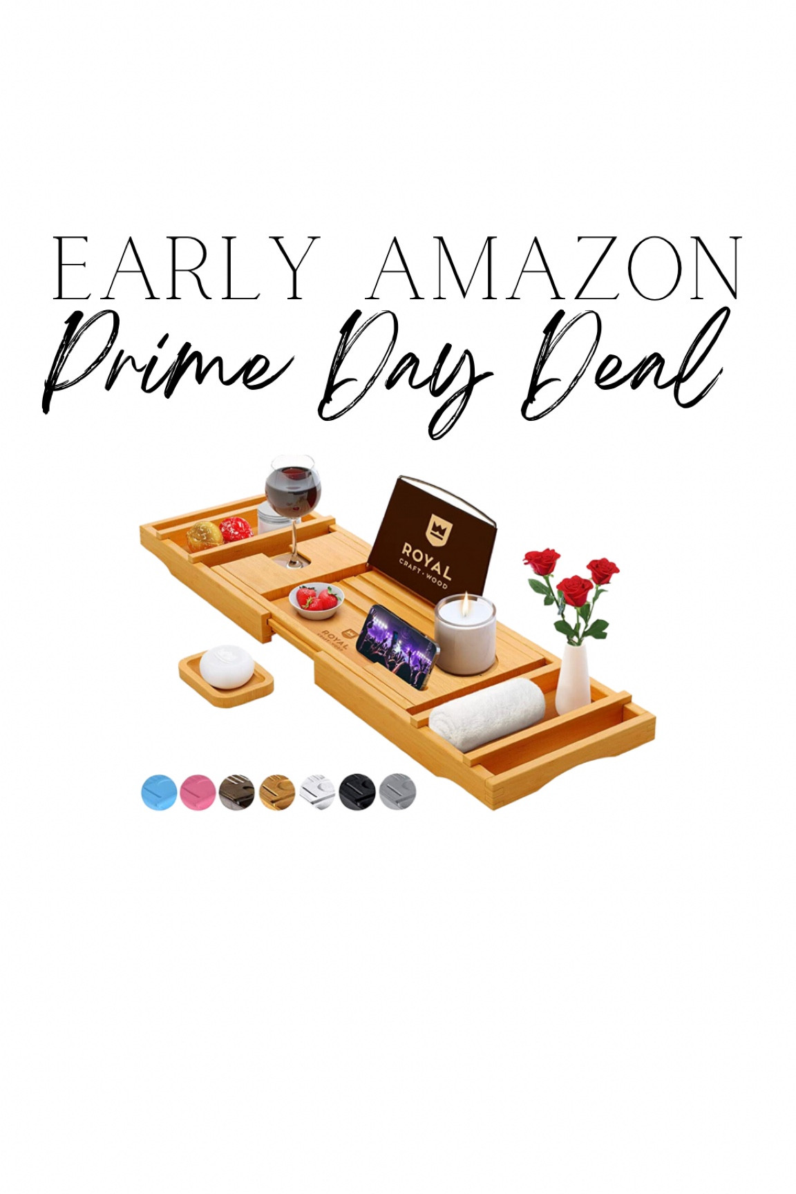 Early Amazon prime day deal. Bath caddy tray. 

#LTKsalealert #LTKunder100 #LTKxPrimeDay