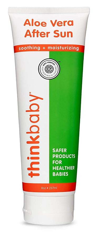 Thinkbaby Aloe Vera After Sun Relief Gel EWG Verified Natural After Sun Skincare for Face Body Hy... | Amazon (US)