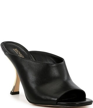 Luna Leather Peep Toe Sandals | Dillard's