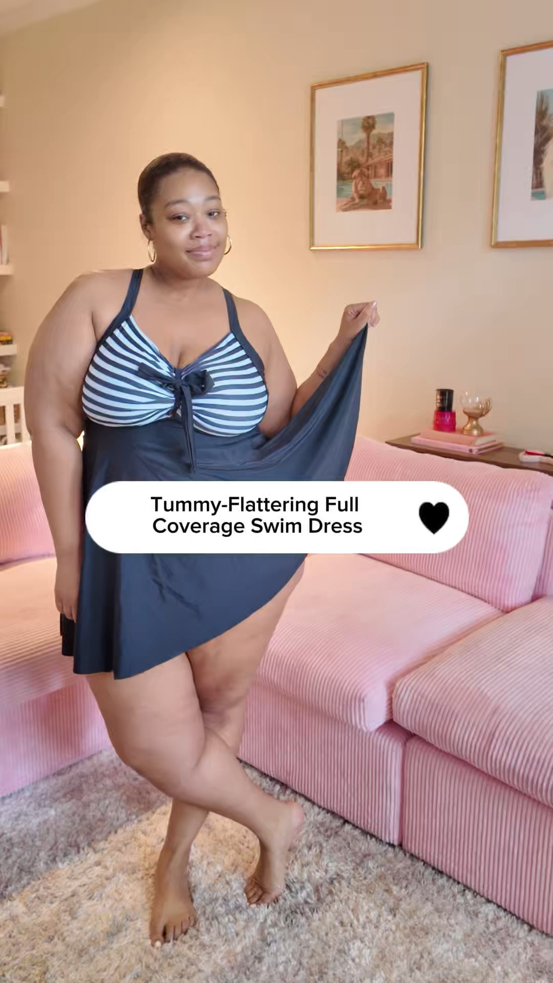 For my full-coverage girls who still love a snatched moment 🫶🏽✨  
This tummy-flattering swim dress has bust support, removable padding, and a flowy babydoll skirt that keeps you covered while giving all the confidence. Add cute sandals and you’re pool-party ready.  

Shop now at BloomChic.com and use my code for 15% off your summer swim wardrobe. 🌊💙

#LTKSwim #LTKPlusSize