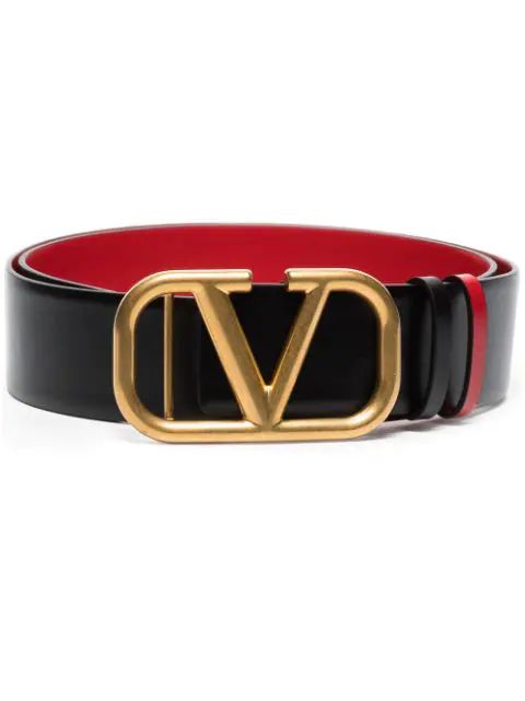 VLOGO buckle leather belt | Farfetch (AU)