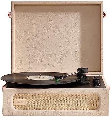 Arkrocket Coryphaeus Vinyl Record Player 3-Speed Bluetooth Input and Output Built-in Speakers wit... | Amazon (US)