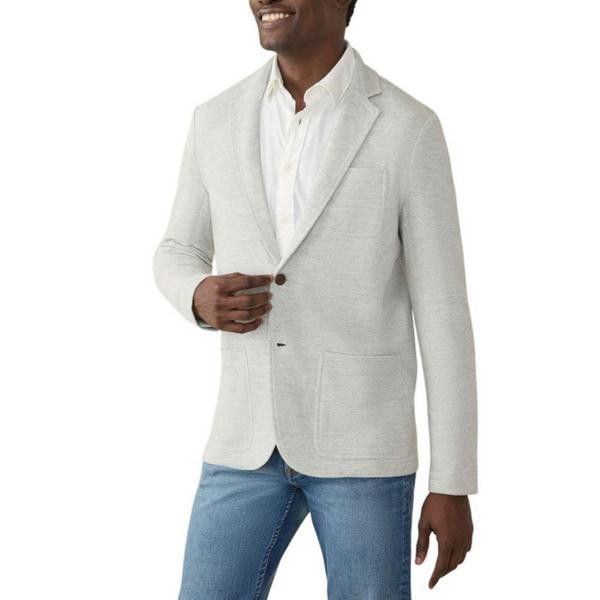 Men's Faherty Inlet Knit Mid Blazer Large Heather Grey | Scheels Sports