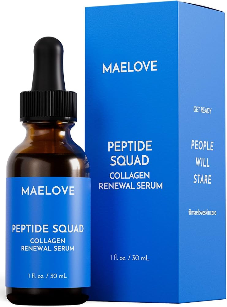 MAELOVE Peptide Squad Collagen Renewal Serum with Copper Peptides, Argireline, Matrixyl 3000 + Hy... | Amazon (US)