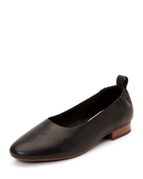 Bess Leather Ballet Flats with Contoured Arch Support | Neiman Marcus