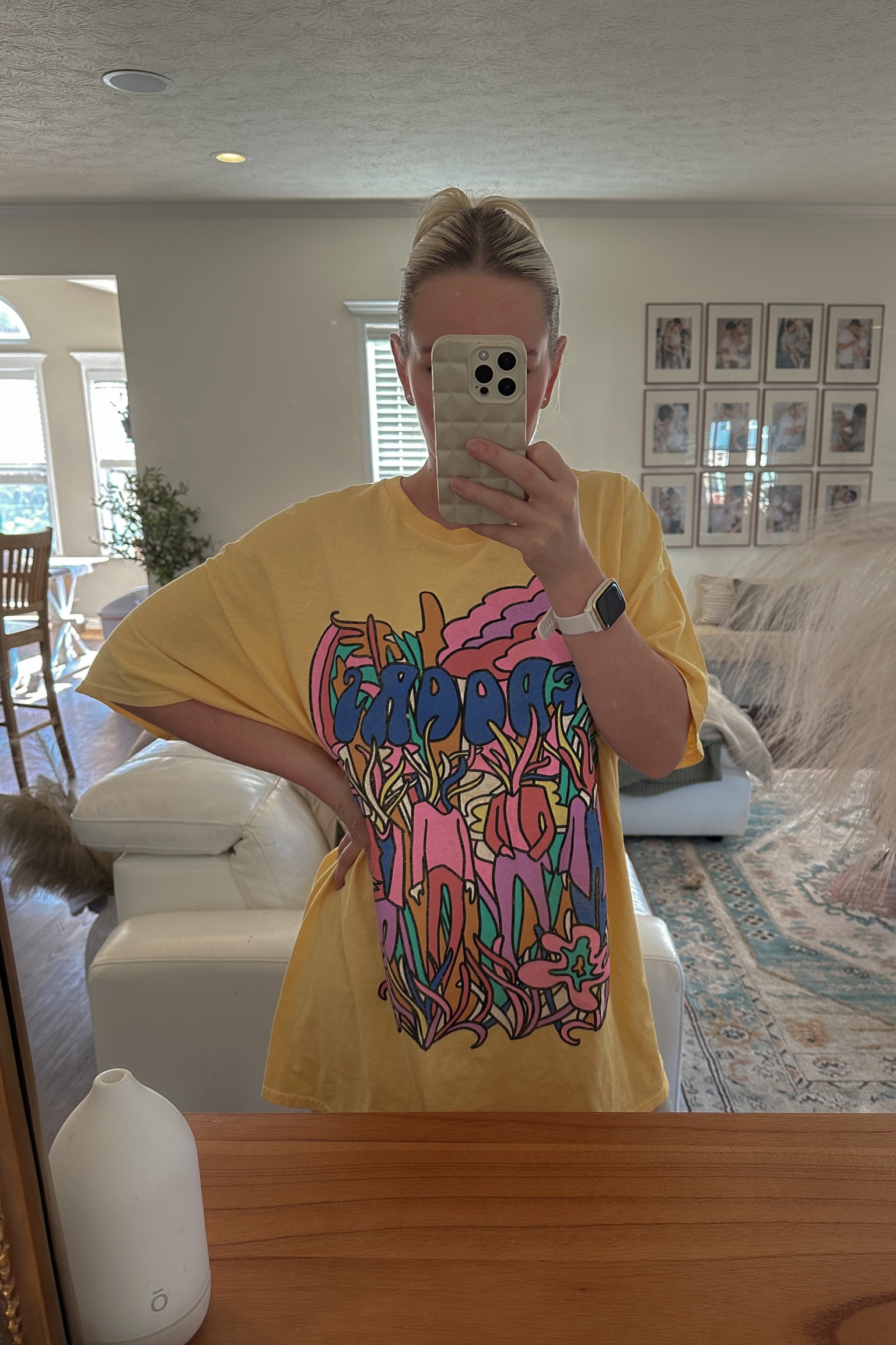 The cutest graphic t shirt dress. Comes in 2 diff colors! Oversized fit. $20 off $100 promo today! #urbanoutfitters 

#LTKunder50 #LTKsalealert #LTKstyletip