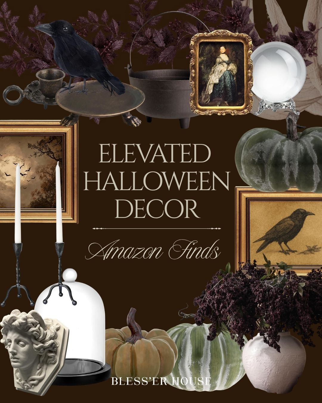 Spooky and chic Halloween decor 🐈‍⬛🍂

Vintage style, spooky

#LTKSeasonal
