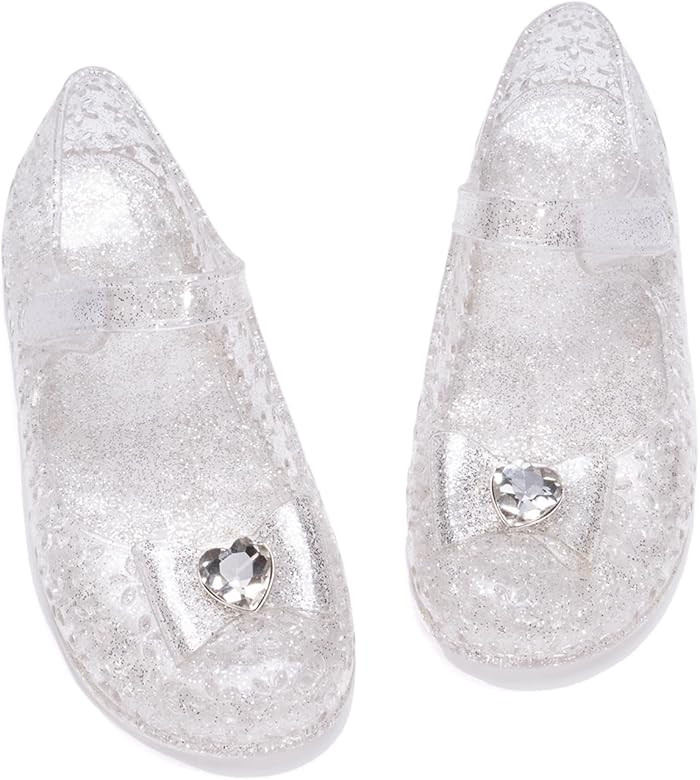 Girls Princess Shoes Mary Jane Flats Girls Dress Up Shoes Dance Party Cosplay Shoes Jelly Shoes f... | Amazon (US)
