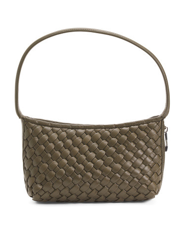 Leather Hazel Hand Woven Shoulder Bag | TJ Maxx