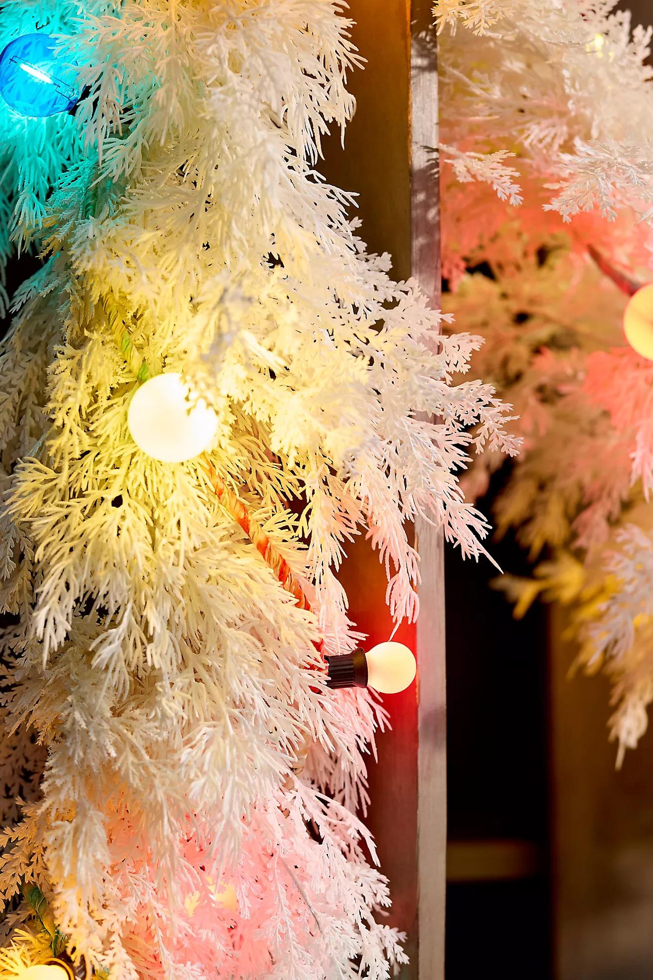 Faux Ivory Fir Garland, 108” | Terrain